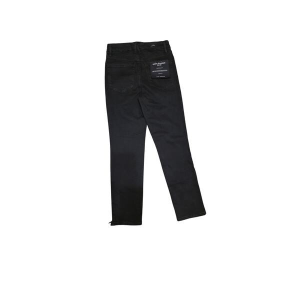 Good American Good Classic Slim Straight Jeans Cropped Size 6 - Picture 2 of 6